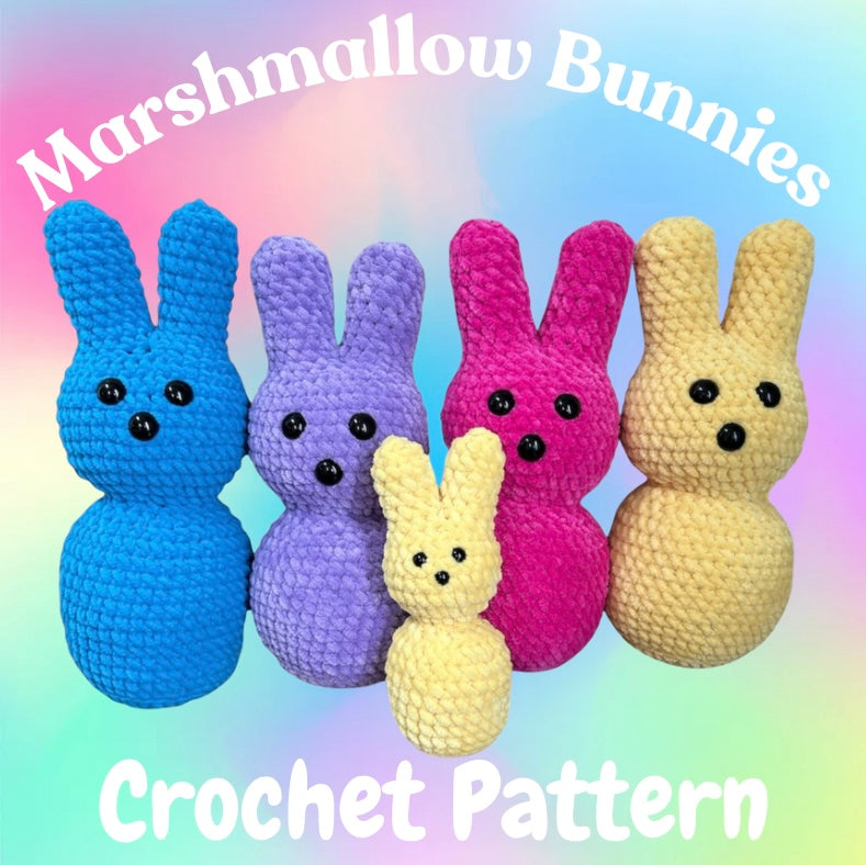 Big and Little Marshmallow Bunny Crochet Pattern