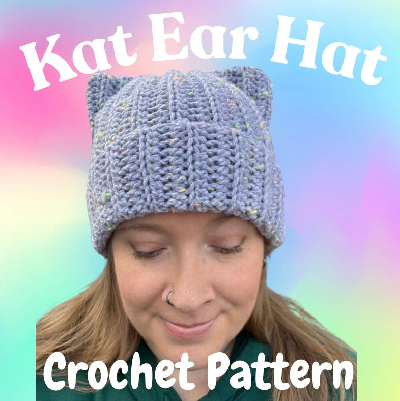 Kat’s Cat Ear Hat Crochet Pattern