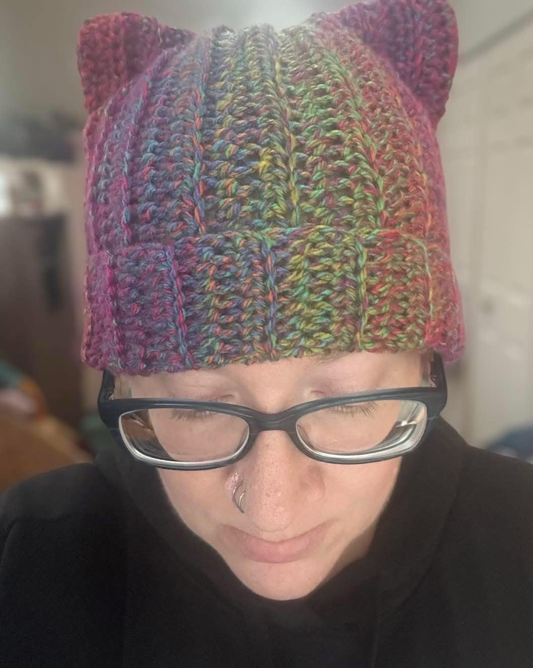 Kat’s Cat Ear Hat Crochet Pattern